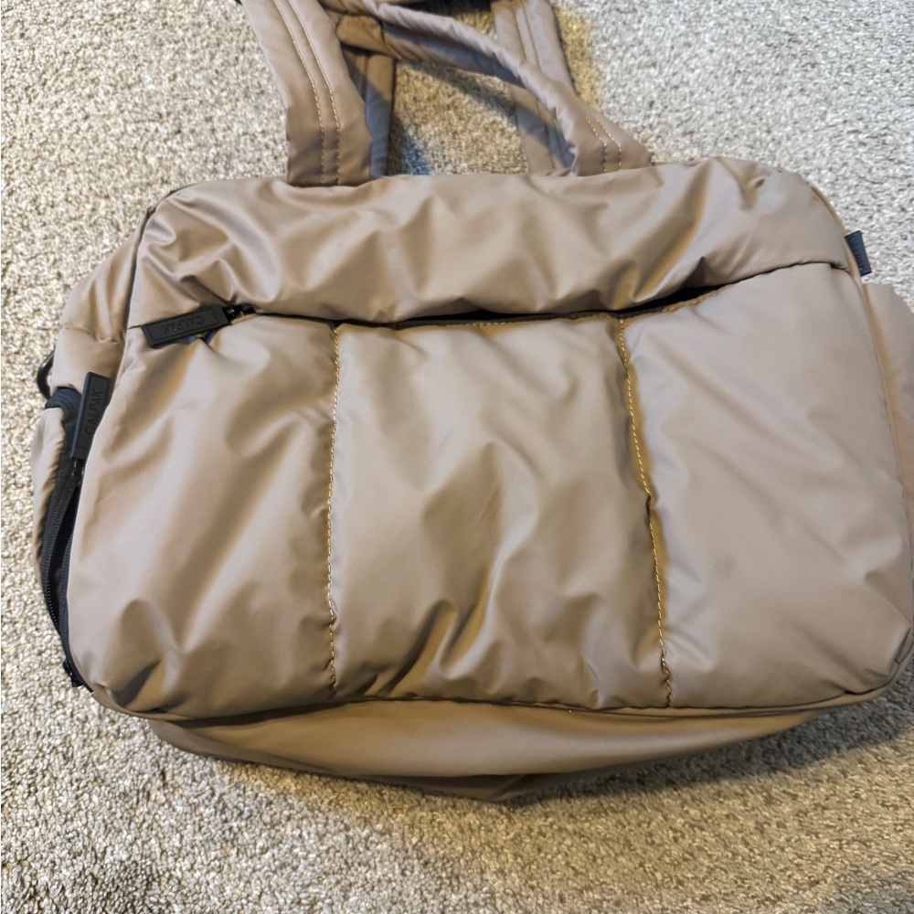 Calpak Luka Tan Puffer Tote Bag